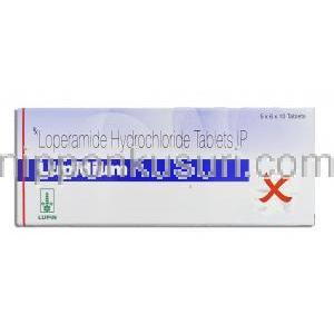 ルピジウム Lupidium, ロペミン ジェネリック, ロペラミド 2mg 錠 （Lupin） 箱