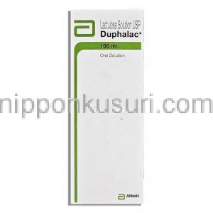 デュファラック Duphalac, ラクツロース  内服液3.35g/5ml x 100ml (Abbott) 箱