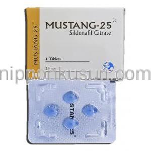 ムスタン-25 Mustang-25, シルデナフィル, 25mg, 錠