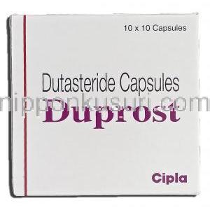デュプロスト Duprost, アボルブ ジェネリック, デュタステリド 0.5mg, カプセル 箱