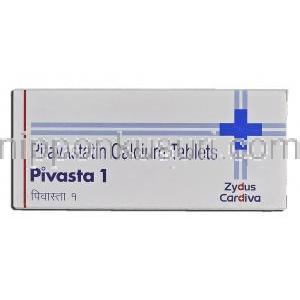 ピバスタ1  Pivasta1, ベターコレステロール ジェネリック, ピタバスタチン 1mg, 錠 箱