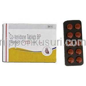テノリック100 Tenoric-50, テノレチック ジェネリック, アテノロール 100mg, クロルタリドン, 25 mg, 錠 包装