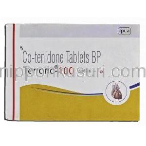 テノリック100 Tenoric-50, テノレチック ジェネリック, アテノロール 100mg, クロルタリドン, 25 mg, 錠 箱