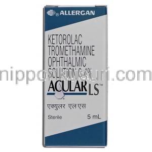 アキュラー LS Acular LS 5ml, ケトロラクトロメタミン  0.4%, 点眼薬 箱