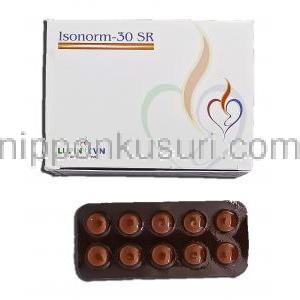 イソノーム30 Isonorm-30 SR, アイトロール ジェネリック, 硝酸イソソルビド, 30mg, 錠