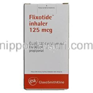 フリキソタイド Flixotide Inhaler, 125mcg, 吸入剤, 箱