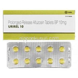 ユリレル10 Urirel 10, ウロザトラル ジェネリック, アルフゾシン, 10mg, 持効性放出 錠