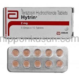 ハイトリン Hytrin, テラゾシン, 2mg, 錠