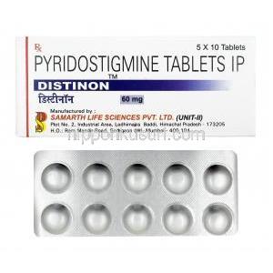 ジスチノン Distinon, ピリドスチグミン, 60mg, 箱、錠剤