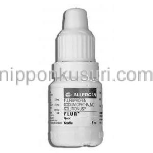 フルール Flur, フルルビプロフェン 5ml 点眼薬 容器