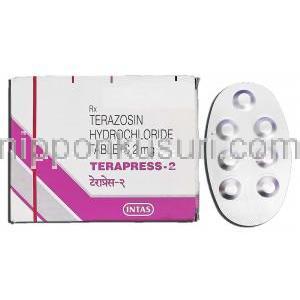テラプレス2 Terapress 2, ハイトラシン ジェネリック, テラゾシン 2mg 錠