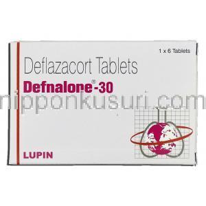 デフナロン30 Defnalone 30, カルコート ジェネリック, デフラザコート 30mg, 錠 箱
