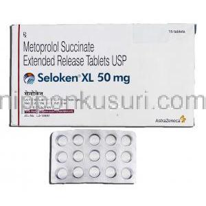 セロケンXL Seloken XL, ロプレソール ジェネリック, メトプロロール XR 50mg 錠