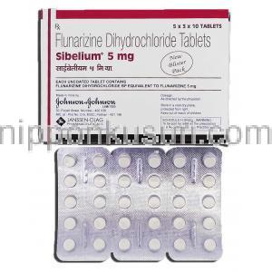 シベリウム Sibelium, フルナリジン 5mg, 錠