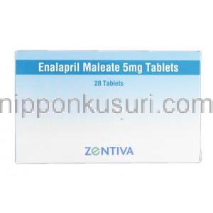 エナラプリル Enalapril, レニベース ジェネリック, エナラプリル 5mg, 錠 箱