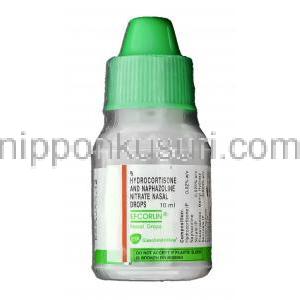 ヒドロコルチゾン/ナファゾリン硝酸, Efcorlin, 10ML 点鼻薬 (GSK)