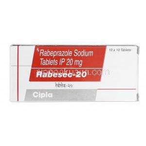 ラベセック-20 Rabesec-20, パリエット ジェネリック, ラベプラゾール, 20 mg, 錠
