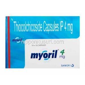 マイオリル Myoril, チオコルチコシド, 4mg,  錠