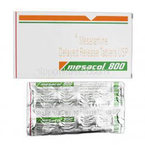 メサコールDR Mesacol DR 800, アサコール ジェネリック, メサラミン DR 800mg, 錠