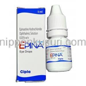 エピナスチン（エレスタット ジェネリック）  0.05% w/v 5ML 点眼薬 (Cipla)