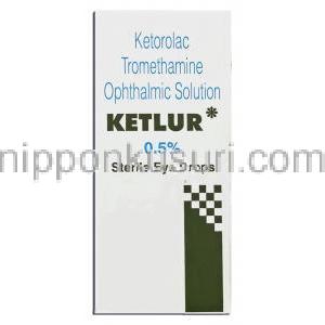 ケトロラック・トロメタミン（アキュラージェネリック）、Ketlur,  0.5% 5ml 点眼薬(Sun)