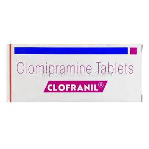 クロフラニル Clofranil, アナフラニル ジェネリック, クロミプラミン  25mg, 錠, 箱