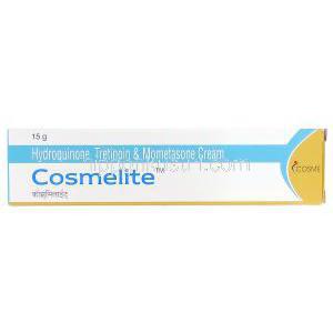コスメライト Cosmelite, ヒドロキノン, トレチノイン, モメタゾン 2% 0.025% 0.1%  15g クリーム, 箱