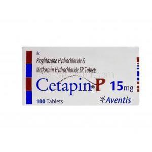 Cetapin P, Generic ACTOplus MET, ピオグリタゾン/メトホルミン 15 mg アヴェンティス