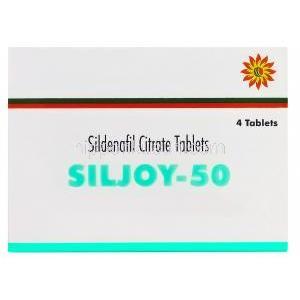 シルジョイ-50 Siljoy-50、ジェネリックバイアグラ、シルデナフィルクエン酸塩50mg　箱