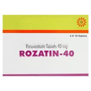 Rozatin-40　ロザチン、ジェネリッククレストール、ロスバスタチン40mg
