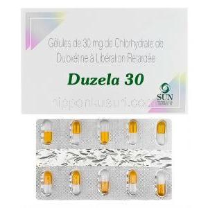 Duzela30　デュゼラ30、ジェネリックシンバルタ、デュロキセチン30mg