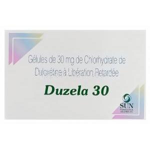 Duzela30　デュゼラ30、ジェネリックシンバルタ、デュロキセチン30mg　箱
