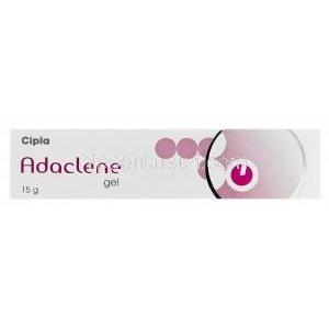 Adaclene　15gm　アダクレーン、ジェネリックディファ、アダパレンゲル0.1％　箱