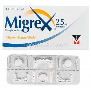  ミグレックス　Migrex、フロバトリプタン 2.5mg