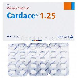 カルデース　Cardace、ラミプリル　1.25mg