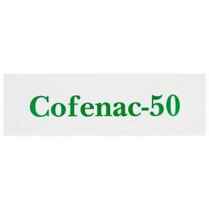コフェナック　Cofenac-50、ジェネリックボルタレン、ジクロフェナクナトリウム50mg　箱面上