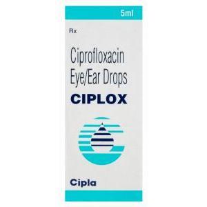 シプロックス　Ciplox、シプロフロキサシン点耳/点眼薬0.3％ 5ml 箱
