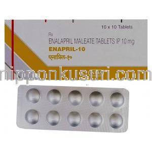 エナプリル　Enapril-10、ジェネリックバソテック　Vasotec、マレイン酸エナラプリル　10mg