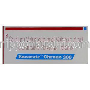 Encorate Chrono 300、ジェネリックエピリムクロノ、バルプロ酸ナトリウム　200mg　バルプロ酸　87mg
