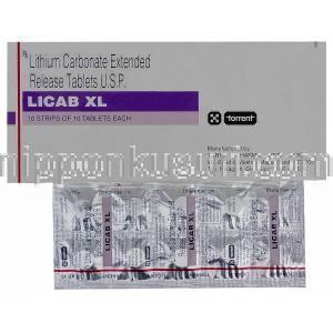 リカブ Licab, リーマス ジェネリック, 炭酸リチウム, 400mg, 錠