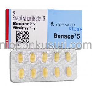 ベネース, 塩酸ベナゼプリル, 5mg 錠  (Novartis)