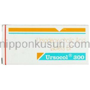 ウルソコール, ウルソデオキシコール酸, Ursocol, 300mg 錠 (Sun Pharma) 箱