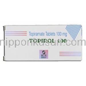 トピロール100 Topirol 100, トピナ ジェネリック, ピラマート 100mg, 錠, 箱