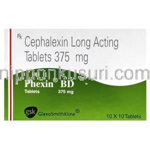 セファレキシン　375 mg 持続性 錠 Phexin GSK