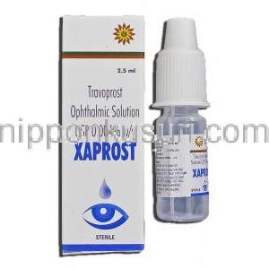 キサプロスト, トラバプロスト 0.004% x 2.5 ml 点眼薬 (Sava medica)