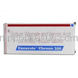 エンコレートクロノ Encorate Chrono, デパケン ジェネリック, バルプロ酸, 300mg, 錠 箱