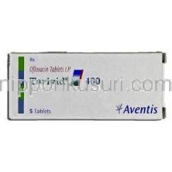 タリビッド400 Tarivid 400, オフロキサシン, 400 mg, 錠 箱