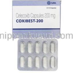 コキシベスト 200 Coxibest 200,  セレコックス ジェネリック, セレコキシブ 200mg, 錠