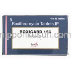 ロキシガード Roxigard 150, ロキシスロマイシン, 150mg, 錠 箱