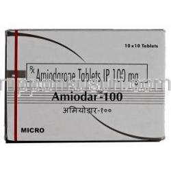 アミオダール Amiodar, アミオダロン, 100mg, 錠 箱